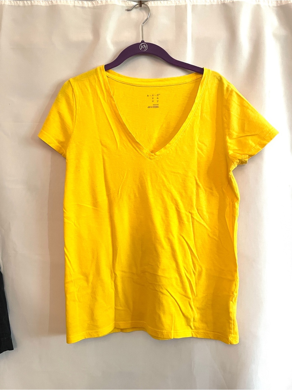 a new day Bright Yellow V-Neck Short Sleeve Tee